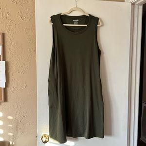 Wool& Sierra dress in Olive Green XL